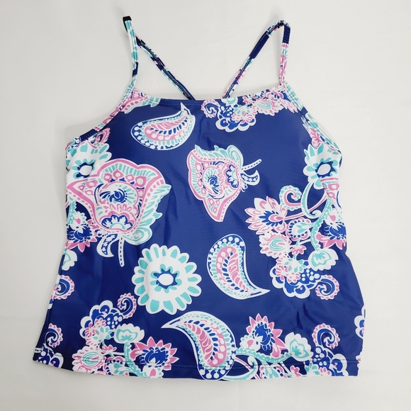 New! Moon Tree Girls Two Piece Bathing Suit Ruffle Tankini - Picture 2 of 8